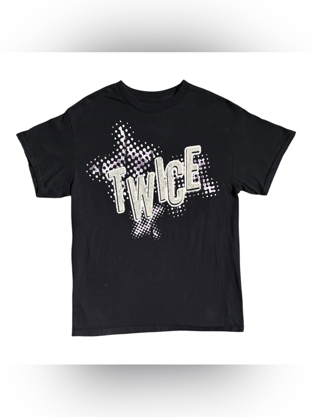 TWICE KPOP Lollapalooza Shirt Sleeve Tee Shirt Black